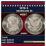 1878-s Morgan Dollar $1 Grades ms64+