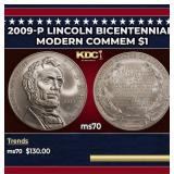 2009-P Lincoln Bicentennial Modern Commem Dollar $