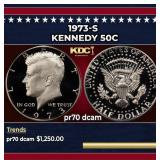 1973-s Proof Kennedy Half Dollar 50c pr70 dcam SEG