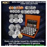 20th Century Complete Circulating Coin Collection