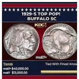 1929-s Buffalo Nickel TOP POP! 5c ms67+ SEGS