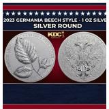 2023 Germania Beech Style - 1 oz Silver Round Roun