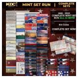 COMPLETE MINT SET RUN ALL 54 SETS! 1968-2023 914 C