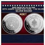 2022 Niue $2 Yu-Gi-Oh! 25th Anniv. Game Flip Coin