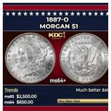 1887-o Morgan Dollar $1 ms64+ SEGS