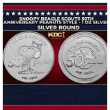 Snoopy Beagle Scouts 50th Anniversary Peanuts Styl