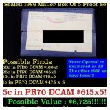 Original sealed box 5- 1986 United States Mint Pro