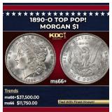 1890-o Morgan Dollar TOP POP! $1 ms66+ SEGS