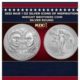 2022 Niue 1 oz Silver Icons of Inspiration: Wright