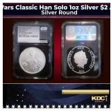 NGC NGC 2016 Star Wars Classic Han Solo 1oz Silver