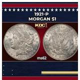 1921-p Morgan Dollar $1 Grades ms62