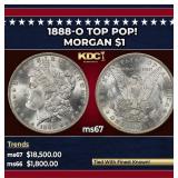 1888-o Morgan Dollar TOP POP! $1 ms67 SEGS