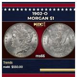 1902-o Morgan Dollar $1 Grades ms66