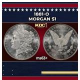 1881-o Morgan Dollar $1 Grades ms63+