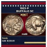 1923-p Buffalo Nickel 5c ms66 SEGS