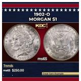 1902-o Morgan Dollar $1 Grades ms65