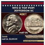 1973-d Jefferson Nickel TOP POP! 5c ms67 5fs SEGS