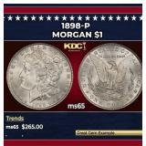 1898-p Morgan Dollar $1 Grades ms65