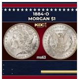 1884-o Morgan Dollar $1 Grades ms63