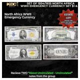 Set of 1934/1935 North Africa WWII Emergency Curre