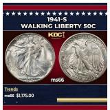 1941-s Walking Liberty Half Dollar 50c ms66 SEGS