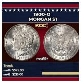 1900-o Morgan Dollar $1 Grades ms65+
