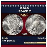 1926-d Peace Dollar $1 ms65 SEGS