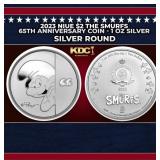 2023 Niue $2 The Smurfs 65th Anniversary Coin - 1