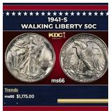 1941-s Walking Liberty Half Dollar 50c ms66 SEGS