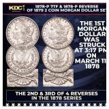 1878-p 7tf & 1878-p Reverse of 1879 2 Coin Morgan