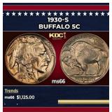 1930-s Buffalo Nickel 5c ms66 SEGS