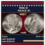 1926-d Peace Dollar $1 ms66 SEGS