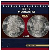 1881-s Morgan Dollar $1 Grades ms64