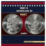 1881-s Morgan Dollar $1 Grades ms64+