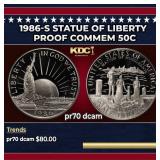 1986-S Statue of Liberty Proof Modern Commem Half