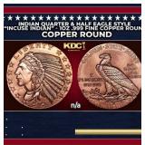 Indian Quarter & Half Eagle Style "Incuse Indian"