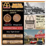 Lincoln Wheat Cent 1c Mixed Roll Orig Brandt McDon