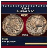 1929-s Buffalo Nickel 5c ms66 SEGS
