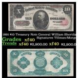 1891 $10 Treasury Note General General William She