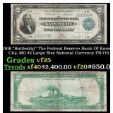 1918 $2 Large Size National Currency "Battleship"