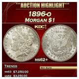 1896-o Morgan Dollar $1 ms62+ USCG