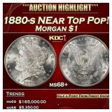 1880-s Morgan Dollar NEar Top Pop! $1 ms68+ SEGS