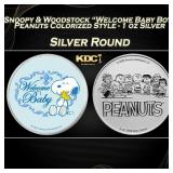 Snoopy & Woodstock "Welcome Baby Boy" Peanuts Colo