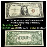 1935A $1 Silver Certificate Hawaii WWII Emergency