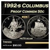 1992-s Columbus Proof Modern Commem Half Dollar 50