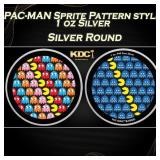 PAC-MAN Sprite Pattern style - 1 oz Silver Round R