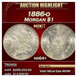 1886-o Morgan Dollar $1 ms64+ SEGS