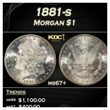 1881-s Morgan Dollar $1 ms67+ SEGS