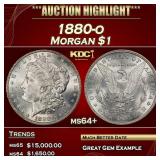 1880-o Morgan Dollar $1 ms64+ SEGS