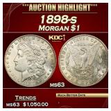 1898-s Morgan Dollar $1 ms63 USCG